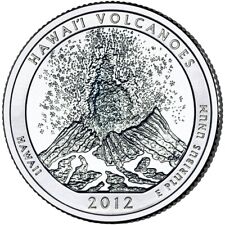 Moeda de 25 centavos 2012 D Hawaii Volcanos NP. Série ATB rolo não circulado dos EUA em perfeito estado. comprar usado  Enviando para Brazil