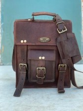 Bolsa de mão masculina vintage cabra couro marrom tiracolo carteiro genuína bolsa real comprar usado  Enviando para Brazil