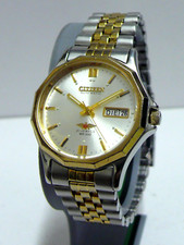 Usado, Relógio de pulso masculino Citizen automático 21 joias Eagle dia/data vintage *REPARADO* comprar usado  Enviando para Brazil