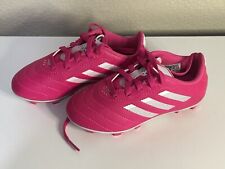 Botines de fútbol Adidas para niños talla 10K rosa y blanco usados solo 1x segunda mano  Embacar hacia Argentina