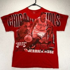 Camiseta de basquete NBA Chicago Bulls Derrick Rose estampa total G (sem etiqueta) comprar usado  Enviando para Brazil