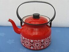 Vintage red enamel for sale  ISLE OF ARRAN