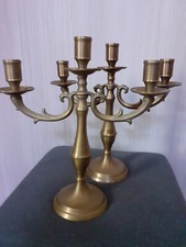 Paire chandeliers laiton d'occasion  Bondy