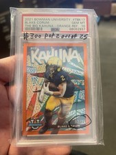Camiseta Blake Corum número 2 de 25 Bowman U 2021 Big Kahuna laranja pop 2 PSA 10, usado comprar usado  Enviando para Brazil