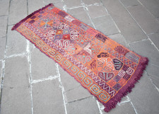 Tapete árabe vintage 29"" x 69"" tapete de corredor curdo bordado tecido tapete de cozinha, usado comprar usado  Enviando para Brazil