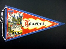 Fanion vintage tournai d'occasion  Boulogne-Billancourt