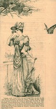 Gravure ancienne 1889 d'occasion  France