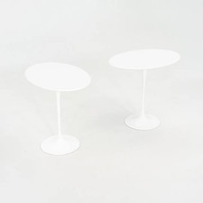 2000s Eero Saarinen para Knoll mesa final de tulipa com tampos laminados ovais 2x disponível comprar usado  Enviando para Brazil