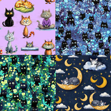 Cats kitty fabric for sale  WATERLOOVILLE