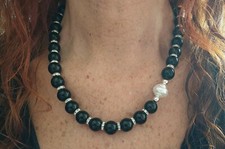Collana donna pietre usato  Italia