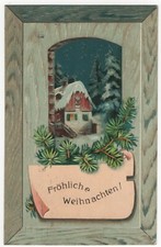 Weihnachten prägekarte haus gebraucht kaufen  Reichenbach im Vogtland