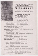 Dresden kreuzkirche programmbl gebraucht kaufen  Deutschland
