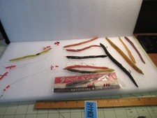 Lote de 11 iscas de pesca iscas de pesca vintage de borracha artificial True Life comprar usado  Enviando para Brazil
