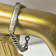 Bracelet gourmette emanuelle d'occasion  Saint-Claude