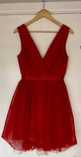 Vestido de Natal Bronx e Banco tule vermelho coquetel tamanho AU 8 EUA 4, usado comprar usado  Enviando para Brazil