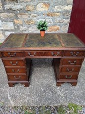 Vintage green leather for sale  HEXHAM