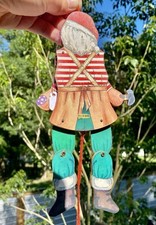 Vtg wooden santa for sale  Zephyrhills