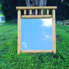 Log mirror 39x47 for sale  Wilmington