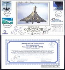 Concorde cover signed for sale  GUILDFORD
