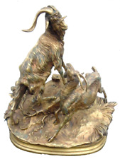 Sculpture bronze chevres d'occasion  Saint-Pierre-Quiberon