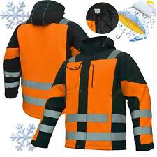 Kurtka robocza zimowa softshell ocieplany fluorescencyjna pasy odblaskI XXL   na sprzedaż  PL