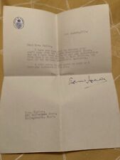 Signed letter sir for sale  MILTON KEYNES