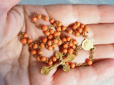 Chapelet ancien corail d'occasion  Tocane-Saint-Apre