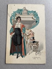 Cartolina donnina fumo usato  Saronno