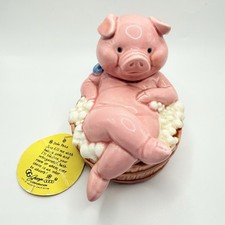 Antigo 3,5” George Good Corp. Porcelana Porco Banho Bolha Refrigerante Animais de Estimação para Bicarbonato de Sódio, usado comprar usado  Enviando para Brazil