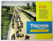 Folheto de vendas de motocicletas Triumph Range outubro 1959 #506/59 comprar usado  Enviando para Brazil
