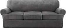Velvet cushion sofa for sale  Trenton