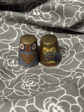 Cloisonné owl thimbles for sale  Spartanburg