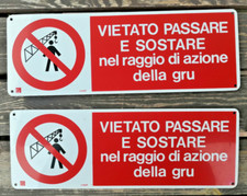 Cartelli segnaletici vietato usato  Villanova Solaro