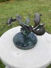 Vintage bronze dolphin for sale  TAMWORTH