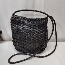 Bolsa tiracolo Ellepi couro genuíno tecido balde feita à mão comprar usado  Enviando para Brazil
