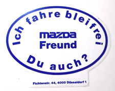 Werbe aufkleber mazda gebraucht kaufen  Köln