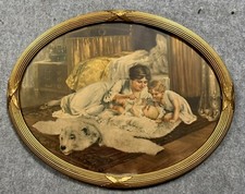 Superbe tableau chromolithogra d'occasion  Étang-sur-Arroux