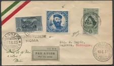1932 giugno aerogramma usato  Montelupo Fiorentino
