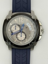 Relógio masculino Guess Collection GC X78004G55 mostrador prata pulseira de borracha azul comprar usado  Enviando para Brazil