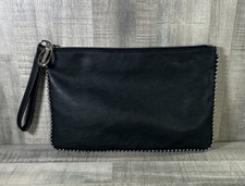 Usado, Bolsa de mão CARLOS SANTANA COURO CLUTCH grande couro preto cromado destaques comprar usado  Enviando para Brazil