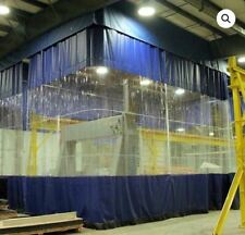 CABINE DE PINTURA INDUSTRIAL CORTINA E SISTEMA DE TRILHO DE CORTINA DE PVC 8/10/13/16/20/25/30 PÉS comprar usado  Enviando para Brazil