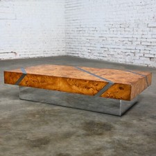 Modern burl chrome for sale  Topeka