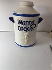 Tarro grande de galletas Pillsbury Doughboy Wanna 2005 lata de leche para galletas con caja de sonido segunda mano  Embacar hacia Mexico