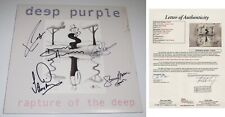 DEEP PURPLE 5 membros assinado álbum de vinil "RAPTURE OF THE DEEP" Ian Gillian JSA comprar usado  Enviando para Brazil