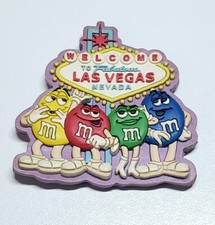 Ímã de geladeira vintage 1999 M&M's Welcome to Las Vegas Nevada vinil borracha  comprar usado  Enviando para Brazil