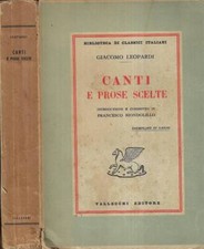 Canti prose scelte. usato  Italia