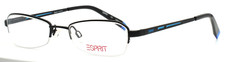 Óculos ESPRIT ET17372 538 preto feminino semi olho de gato meia borda 48-18-135 B:25 comprar usado  Enviando para Brazil