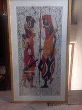 Batik.framed africano art usato  Trevignano Romano