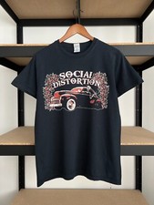 Camiseta Preta Vintage Anos 2000 Distorção Social Banda Punk Rock Tamanho M comprar usado  Enviando para Brazil