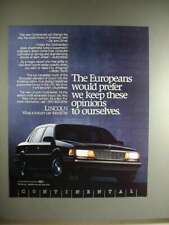 1988 lincoln continental for sale  Madison Heights